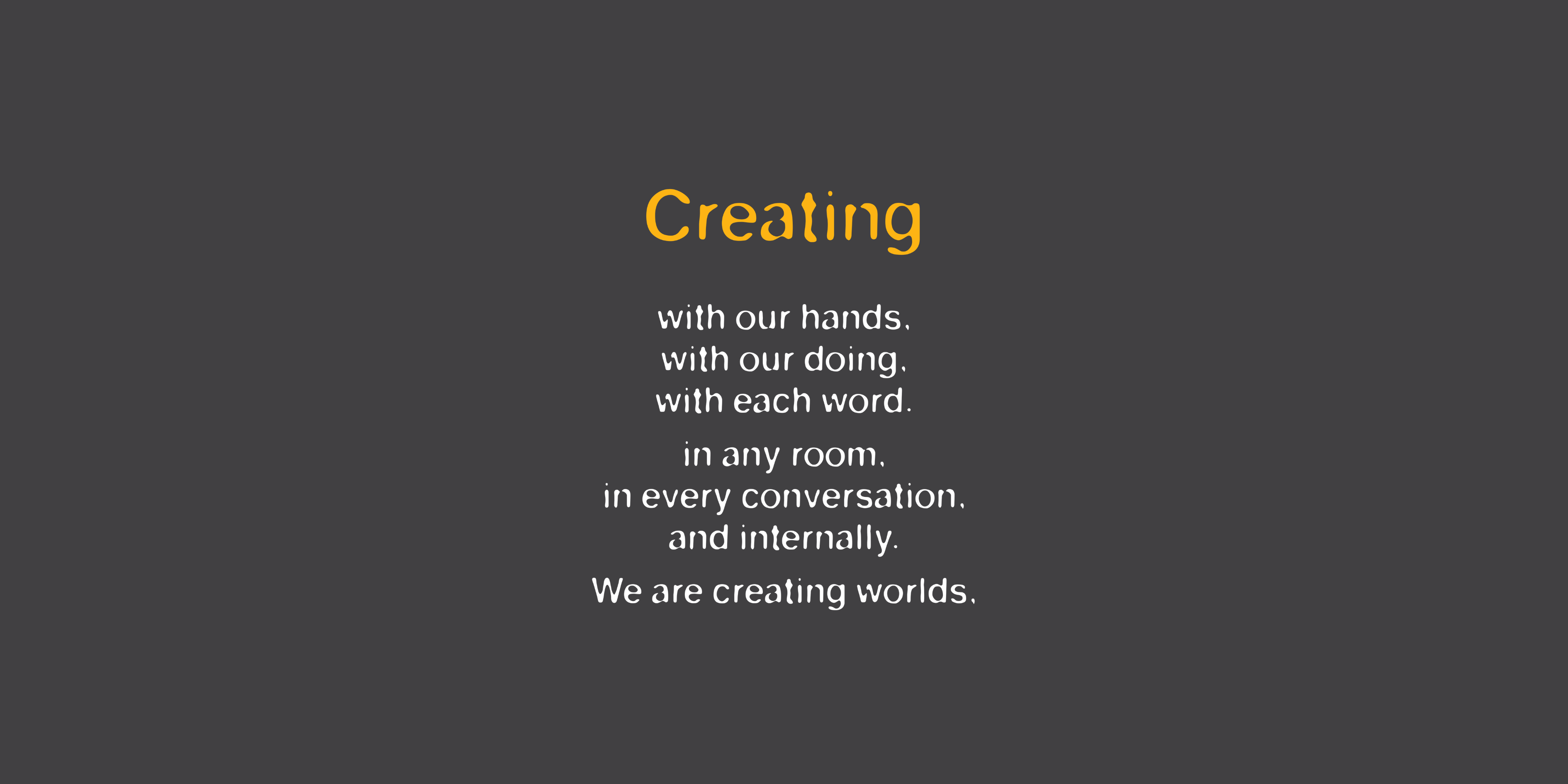 Creating - Affirmed