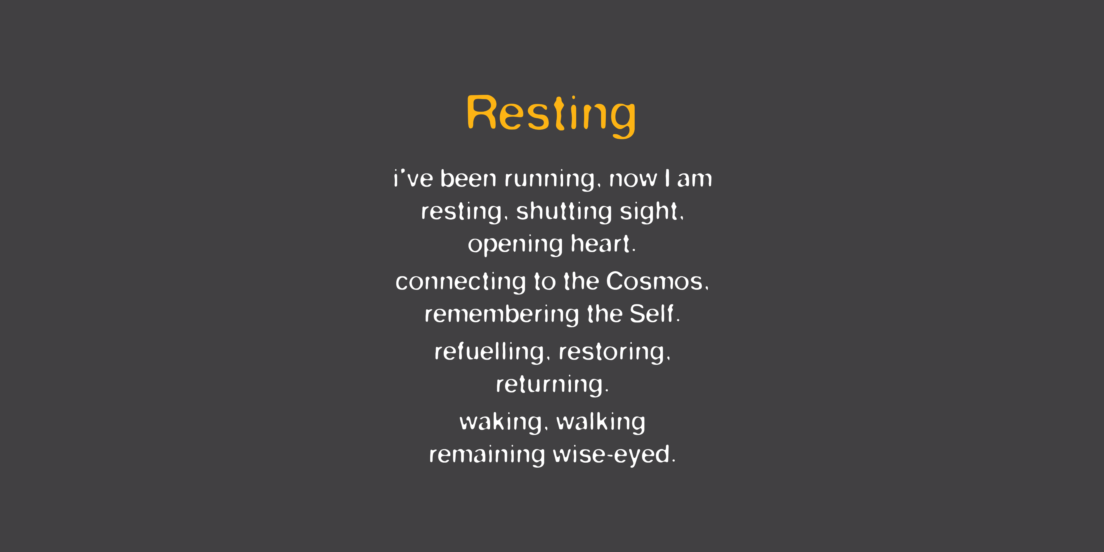 Resting - Affirmed